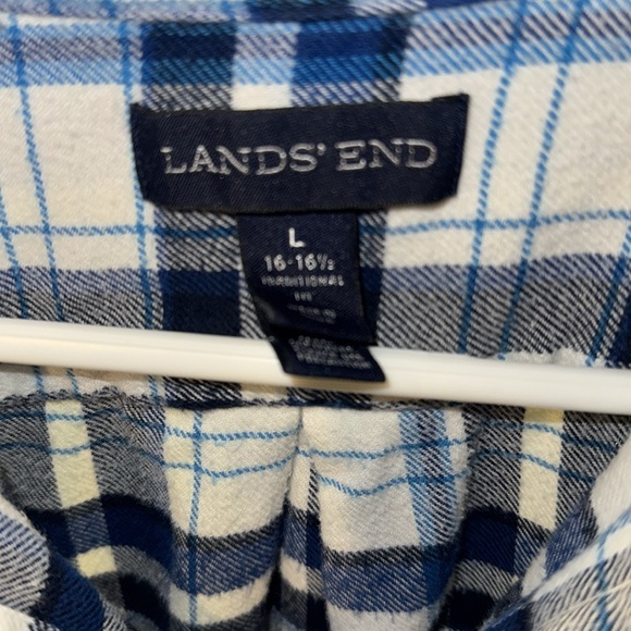 Lands End Flannel Shirt - Picture 5 of 7